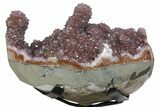 Amethyst Stalactite Formation on Metal Stand - Uruguay #139832-3